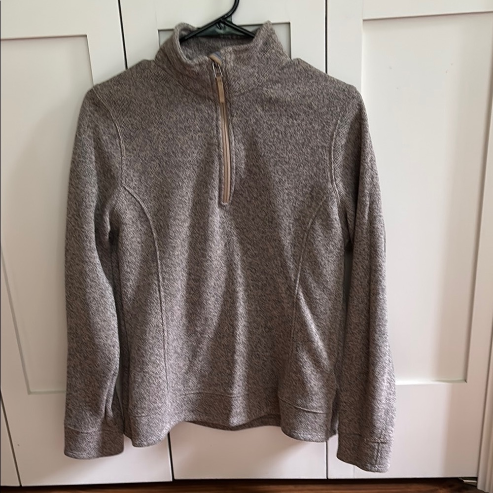 Women's landsend Quarter-Zip Sweater (medium)